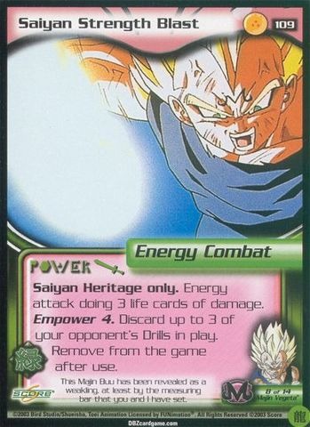Saiyan Strength Blast - 109 - Limited Edition - Flat Foil